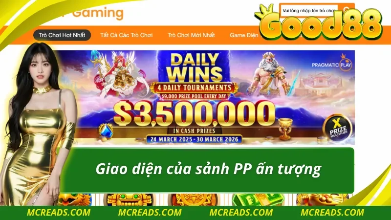 Sảnh PP Điện Tử có giao diện cuốn hút